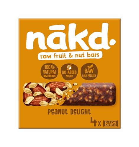 Nakd Peanut Delight Natural Fruit & Nut Bars - Vegan, Gluten-Free, No Added Sugar 8