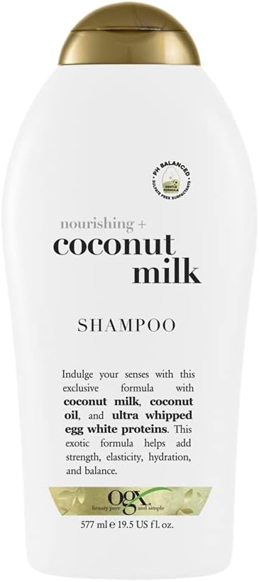 OGX Nourishing+ Coconut Milk Sulfate-Free Shampoo for Dry Hair (577ml)