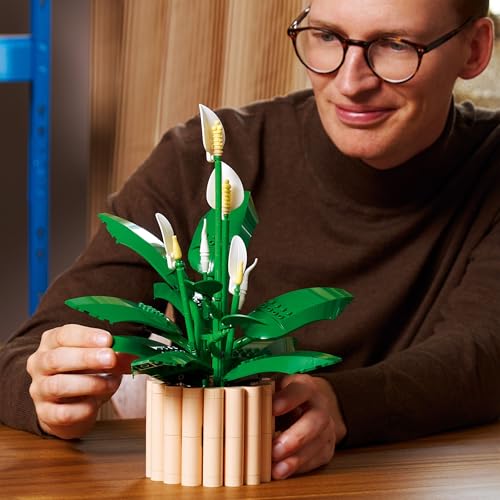 LEGO Botanicals Peace Lily Artificial Potted Plants Set 11504 for Adults | 474 Pieces 8