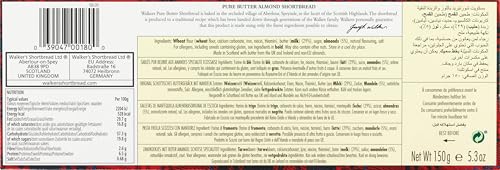 Walkers Shortbread Almond Rounds, Traditional Pure Butter Scottish Recipe, 150g 8