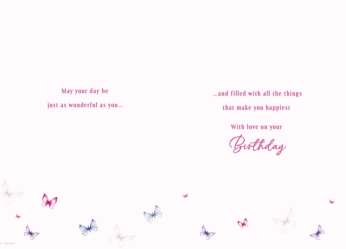 Regal Publishing Daughter Birthday Card | 9 x 6 Inches | Pink 2