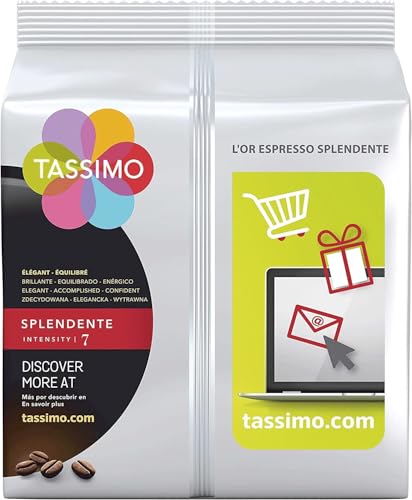 Tassimo Café Lor Splendente Espresso Coffee Pods - 16 Capsules (112g)