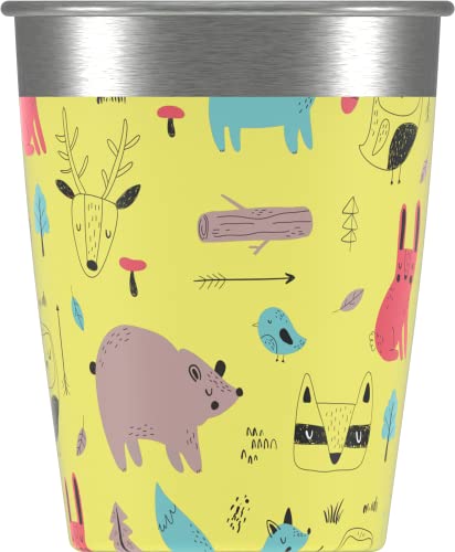 Sigg Kids Stainless Steel Cup Set - 4-Pack with Colorful Designs for Home & On-the-Go 21