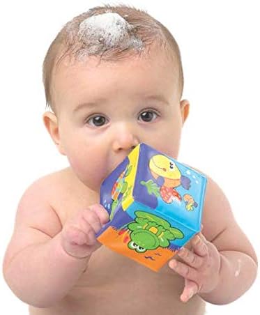 Playgro Bathtime Soft Blocks - 6-Piece Stacking Set with Animal Figures for 6 Months+ 4