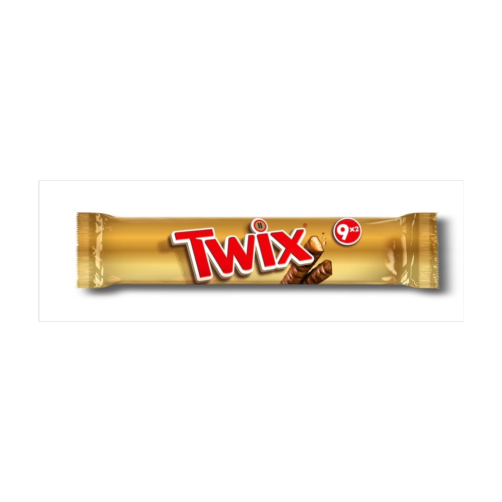 Twix Chocolate Bars, Caramel & Milk Chocolate Biscuits, 9 x 40g Multipack