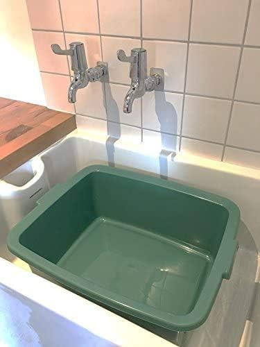 Addis 502813 Plastic Butler Large Rectangular Bowl, Metallic Silver, 12.5L 4