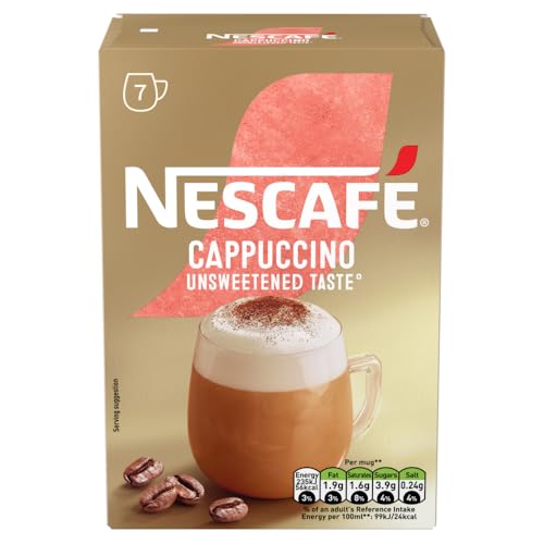 NESCAFÉ Cappuccino, ungesüßter Instantkaffee, 7 Beutel – 100 % verantwortungsvoll bezogen 3