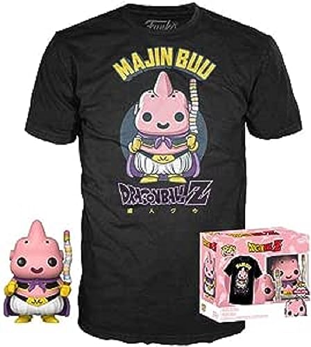 Funko Pop! Animation Dragon Ball Z - Majin Buu with Ice Cream Vinyl Figure + T-Shirt (Medium)
