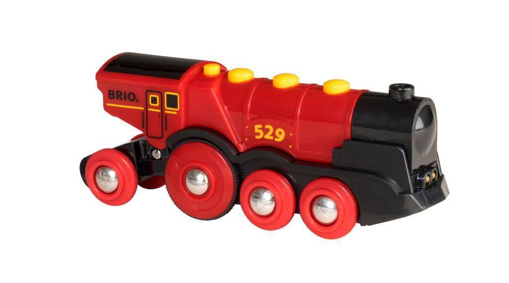 BRIO Mighty Red Locomotive Battery Powered Action Engine for Kids - Model 33592 5