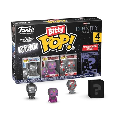 Funko Bitty Pop! Marvel - Iron Man - War Machine, Vision, Ultron and A Surprise (BPP-001)
Funko Bitty Pop! Marvel 4-Pack with Mystery Figure - Collectible Mini Vinyl Figures