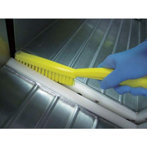 Vikan Hand Brush - Narrow Design for Tight Spaces | Yellow Polypropylene 5
