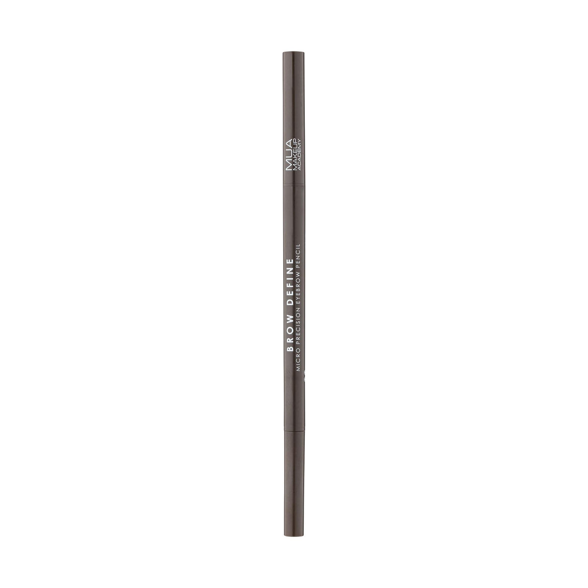 MUA Brow Define Micro Eyebrow Pencil - Dark Brown | Ultra-Fine Tip, Built-In Spoolie Brush, Vegan & Cruelty-Free