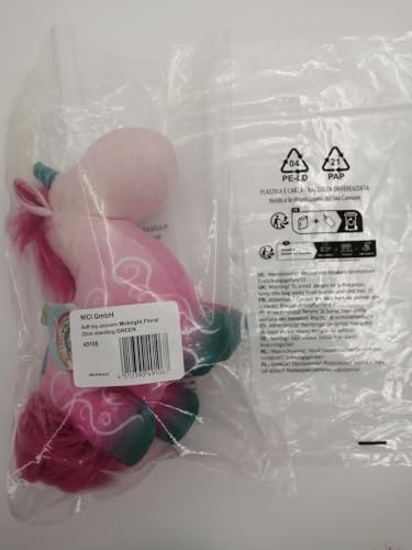 NICI 49106 Cuddly Unicorn Midnight Floral 22cm - Sustainable Plush Toy from Theodor & Friends 10