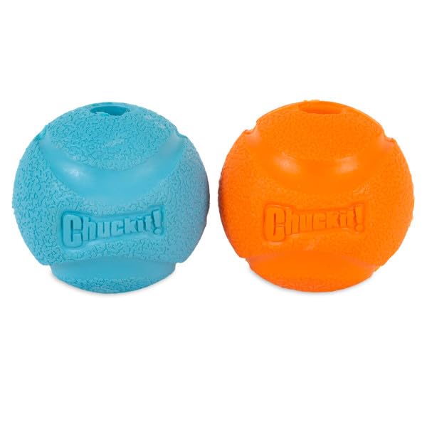 Chuckit! Fetch Ball Dog Toy - Durable Rubber for Small Dogs | Launcher Compatible | Pack of 2