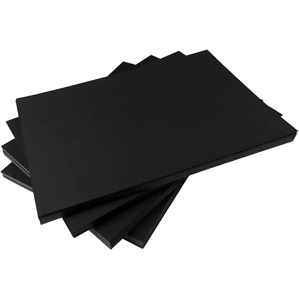 Hawksbill Black Cardstock A3 160 GSM - 50 Pack for Craft & Office Use 1