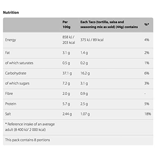 Old El Paso Stand 'N' Stuff Smoky BBQ Soft Taco Kit 345g (Pack of 4) 16