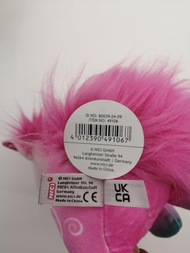 NICI 49106 Cuddly Unicorn Midnight Floral 22cm - Sustainable Plush Toy from Theodor & Friends 9