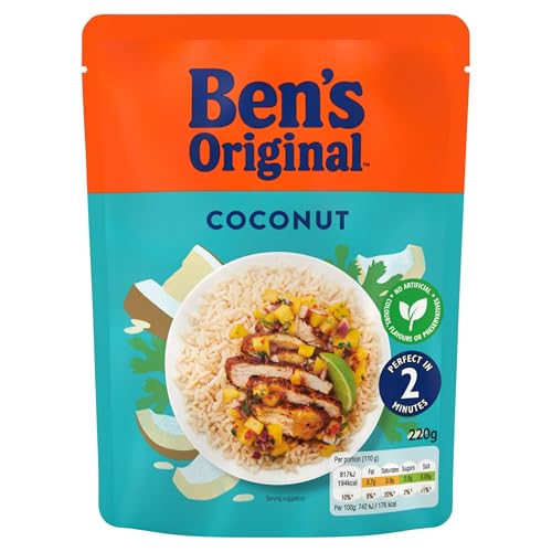 Ben's Original Coconut Microwave Rice, 6 x 220g Pouches 8