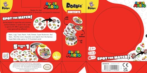 Asmodee Dobble Super Mario - Family Card Game for 2-8 Players, Ages 6+, 15-Minute Play 7