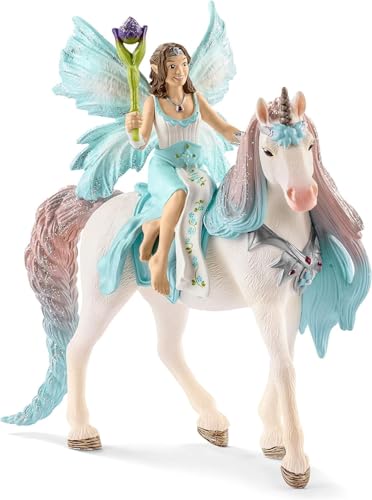 SCHLEICH Bayala Fairy Eyela with Princess Unicorn - 3-Piece Fantasy Playset for Kids 15