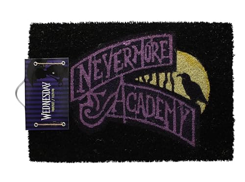 SD TOYS Wednesday Nevermore Academy Doormat - Coconut Fiber and PVC (SDTMGM25969)