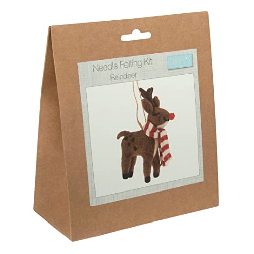 Trimits Needle Felting Craft Kit - Christmas Reindeer | Beginner Friendly | Includes Wool & Tools 2