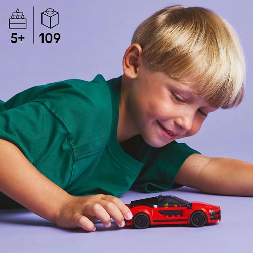 LEGO City Red Sports Car Toy - Buildable Vehicle Playset for 5+ Year Olds 3