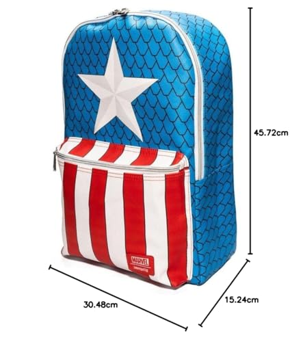 Loungefly Captain America Mini Backpack with Exclusive Pin 5