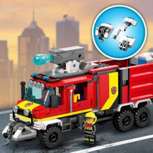 LEGO City Fire Command Unit Set - Ultramodern Fire Engine with Drones, 502-Piece Rescue Playset for Ages 7+ 9