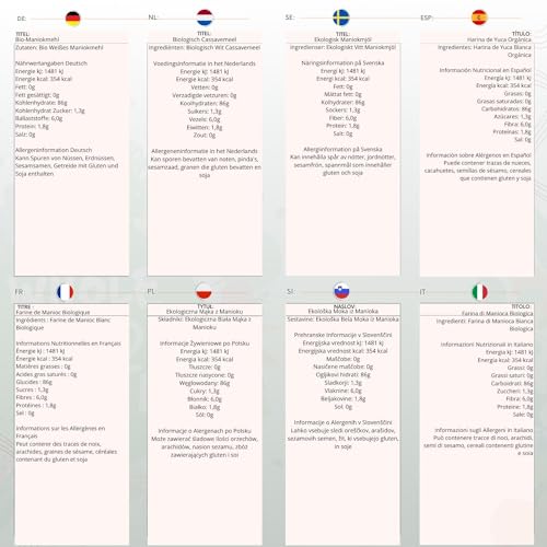 Wholefood Earth Organic Cassava Flour – 1 kg | GMO Free | Vegan | High Fibre 6