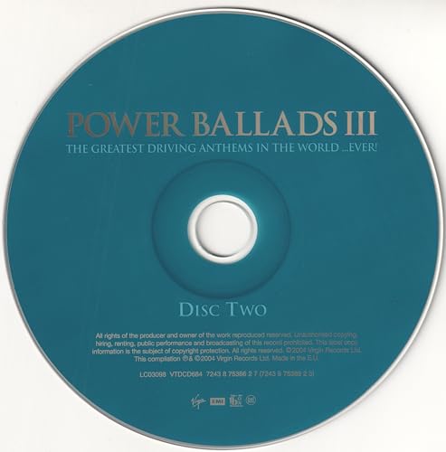 Various Artists - Power Ballads Vol. 3: Even Bigger Even Better [Audio CD]