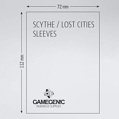 Gamegenic Prime Scythe/Lost Cities Card Sleeves 72x112mm (60 Count) Clear 3