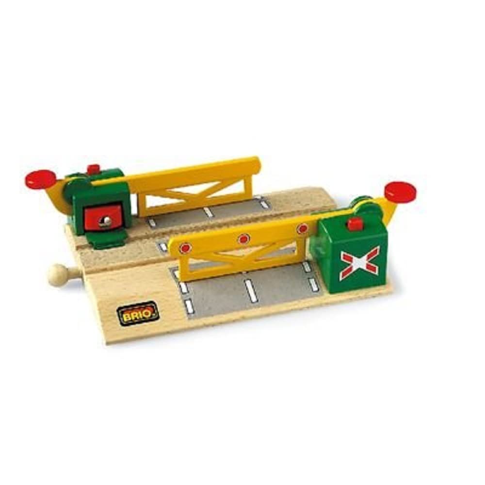 BRIO Magnetic Action Train Crossing - Wooden Railway Accessory for Kids 3+