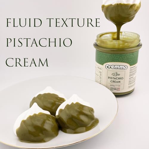 Cremmo Pistachio Cream Spread 200g Glass Jar - 45% Pistachio Content, Smooth & Fluid Italian Spread 7