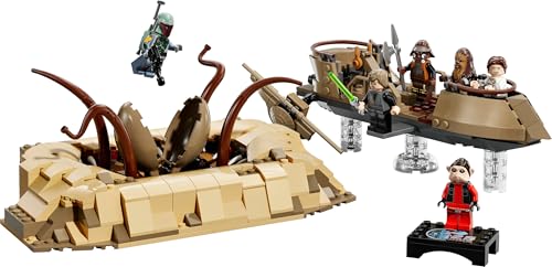 LEGO Star Wars: Return of the Jedi Desert Skiff & Sarlacc Pit Playset - Buildable Vehicle Toy for Kids 9+ 12