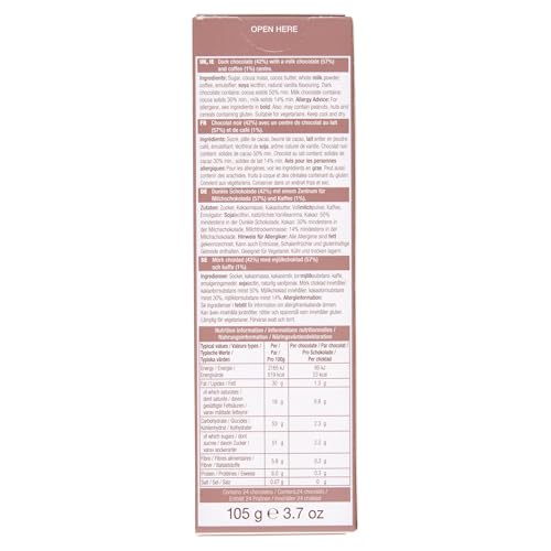 Elizabeth Shaw Dark Chocolate Cappuccino Flutes 105g – Rich Dark Chocolate with Coffee & Milk Chocolate Centre 4