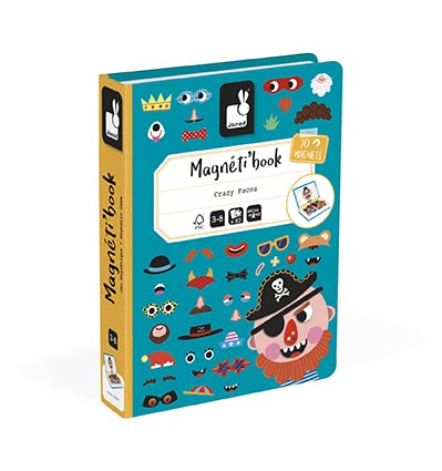 Janod Magneti'Book Crazy Faces - Educational Magnetic Puzzle Game for Kids 11