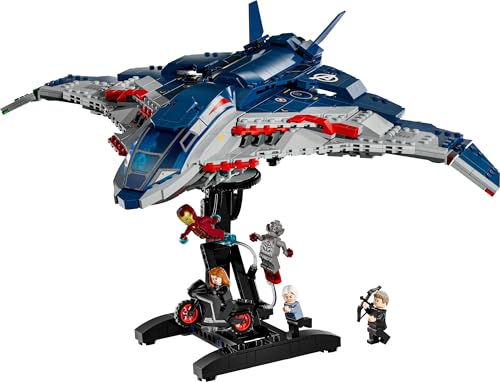 LEGO Marvel Avengers: Age of Ultron Quinjet - Buildable Super Hero Plane with 5 Minifigures 9