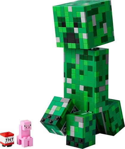 LEGO Minecraft The Creeper Toy - 665-Piece Buildable Posable Figure with Hidden Compartment