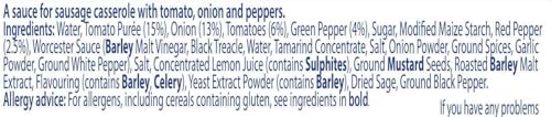 Homepride Sausage Casserole Oven Bake Cooking Sauce - Low in Saturated Fat, Vegetarian, 485g 5