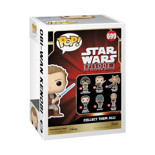 Funko Pop! Star Wars: Episode 1 The Phantom Menace - Obi-Wan Kenobi Vinyl Figure (76018) 3
