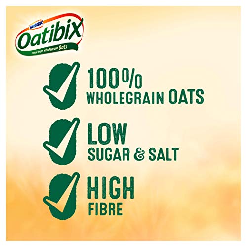 Weetabix Oatibix Cereal 24 Biscuits - Wholegrain Oats, High Fibre, Low Sugar Breakfast Option