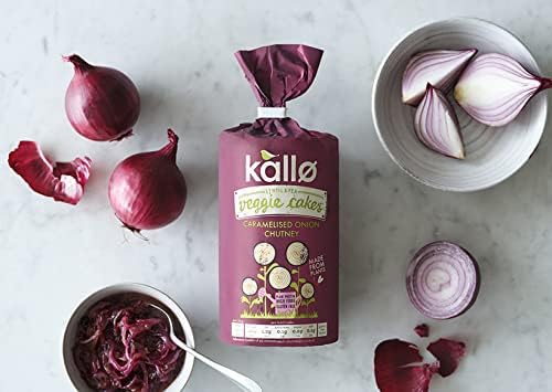 Kallo Veggie Cakes, Caramelised Onion, 6 x 122g
