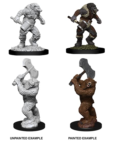 WizKids Dungeons & Dragons Bear Miniature Figure Accessories | Green Plastic 3