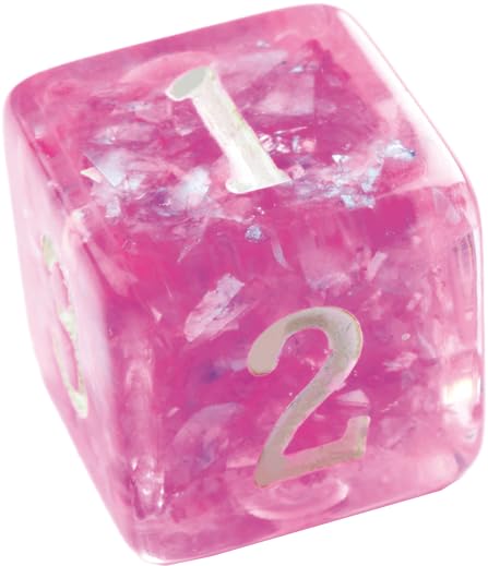 Gamegenic Candy-Like Series Raspberry Glitter RPG Dice Set – 7-Piece Polyhedral Dice for Roleplaying Games 3