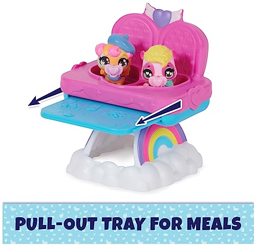 Hatchimals Alive Hungry Playset with Highchair and 2 Mini Figures - Interactive Hatching Fun for Ages 3+ 16