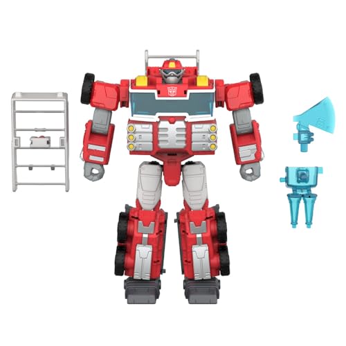 Transformers Age of the Primes Voyager Class Rescue Bot Heatwave Action Figure | 7-Inch | Red 2
