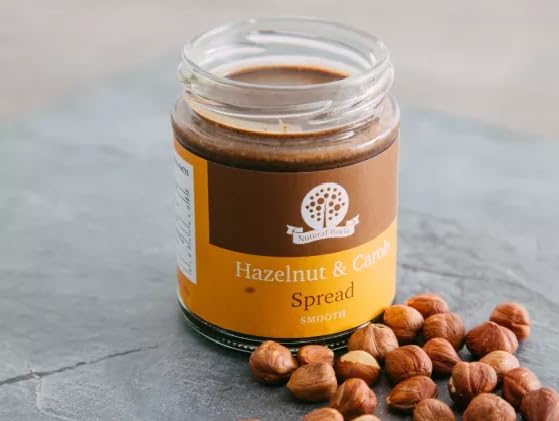 Nutural World Smooth Hazelnut and Carob Spread (170g) - Artisan, Vegan, Sugar-Free