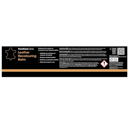 Furniture Clinic Leder-Neufärbebalsam – Dunkelbraun für Sofas, Autositze, Schuhe und Taschen 13