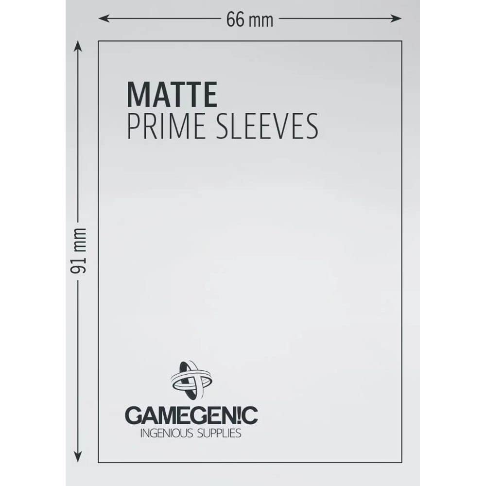 Gamegenic Matte Prime Sleeves (100-Pack) for MTG, Pokémon, Yu-Gi-Oh!